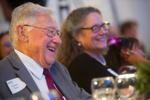 Hess and his wife, Eva, at June 2014 UC Davis Medal Gala held at the Robert Mondavi Institute for Wine and Food Science.