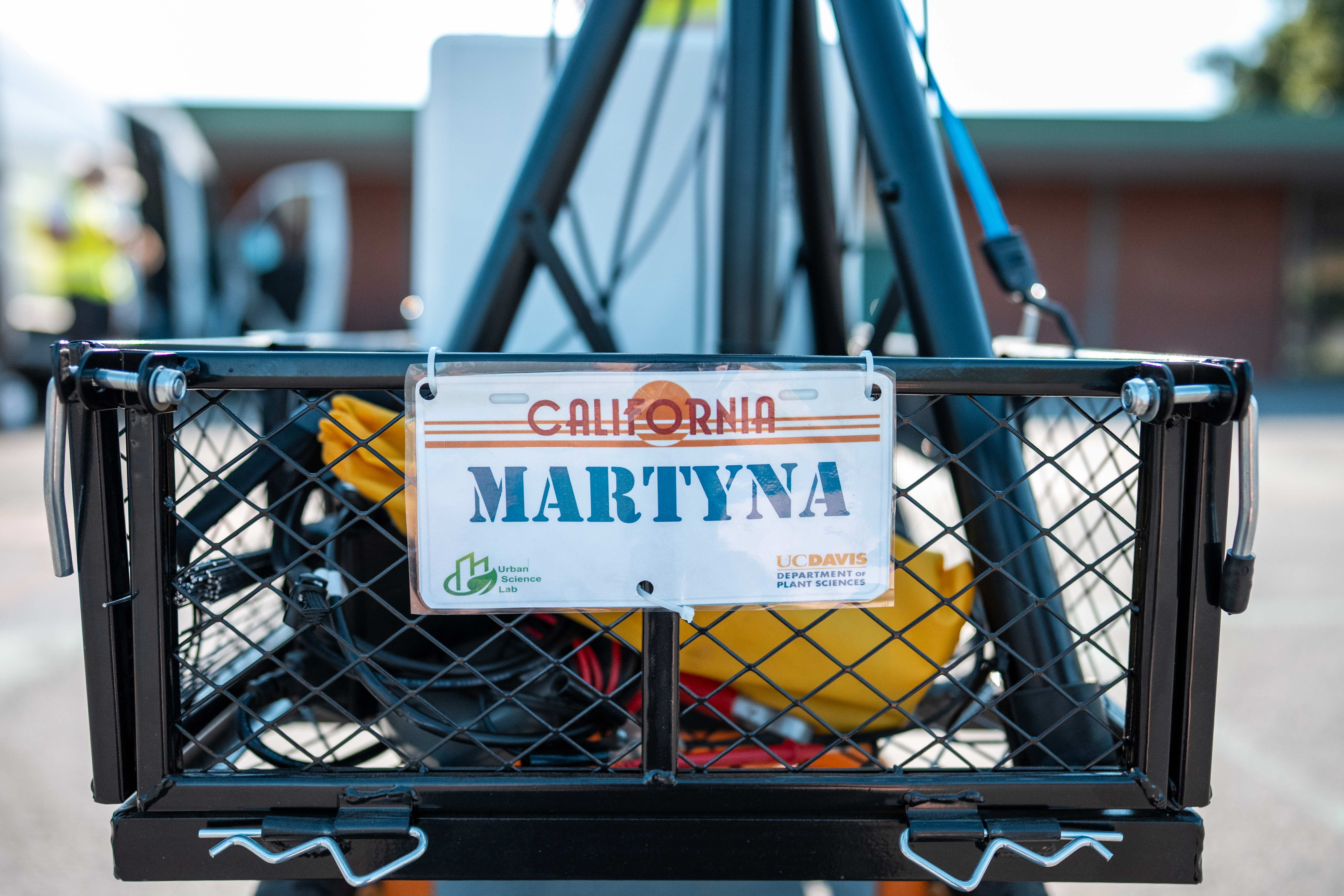 A roving cart named MaRtyna on a school playground