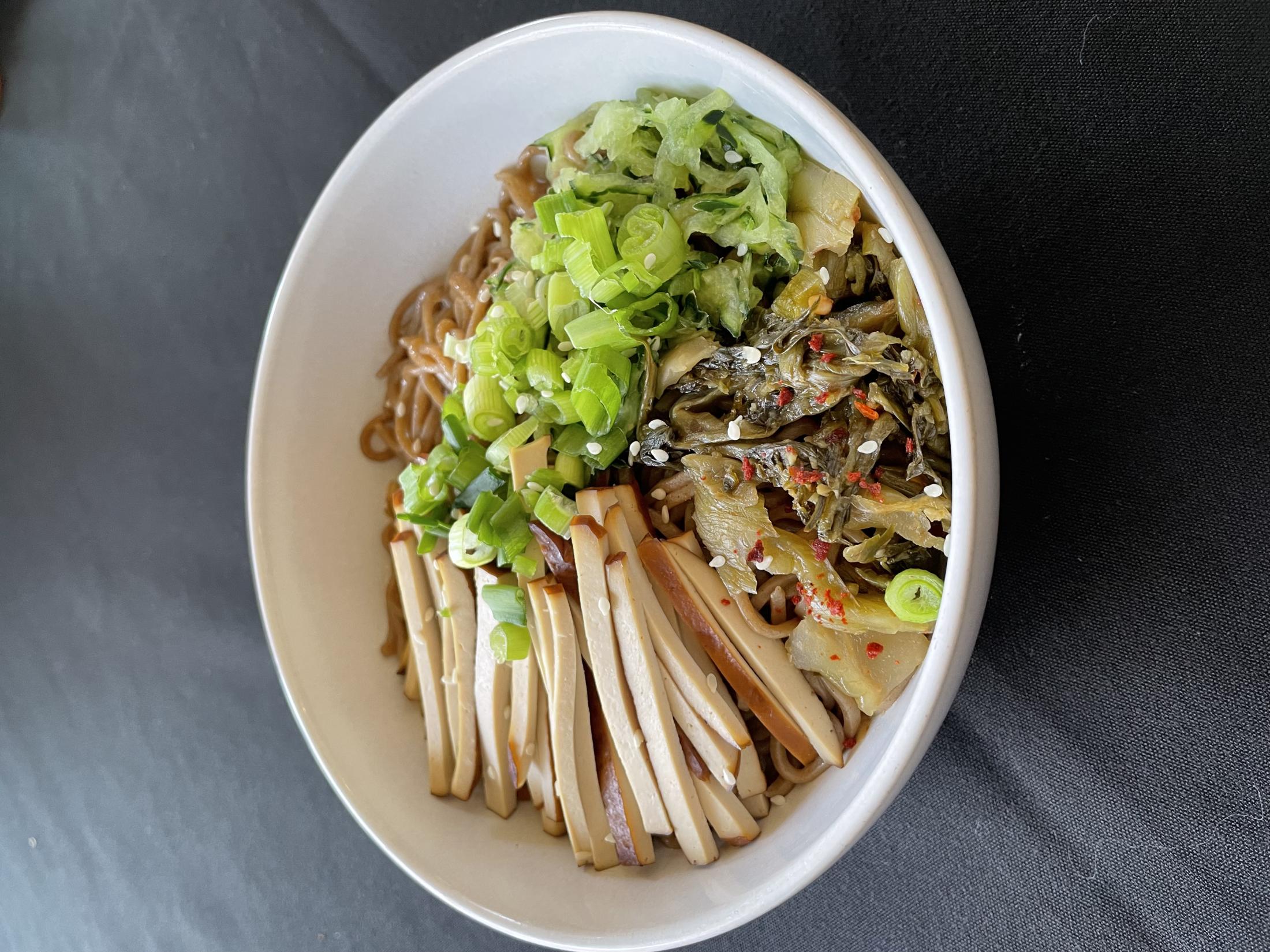 A close up "UPnoodle" in a bowl.