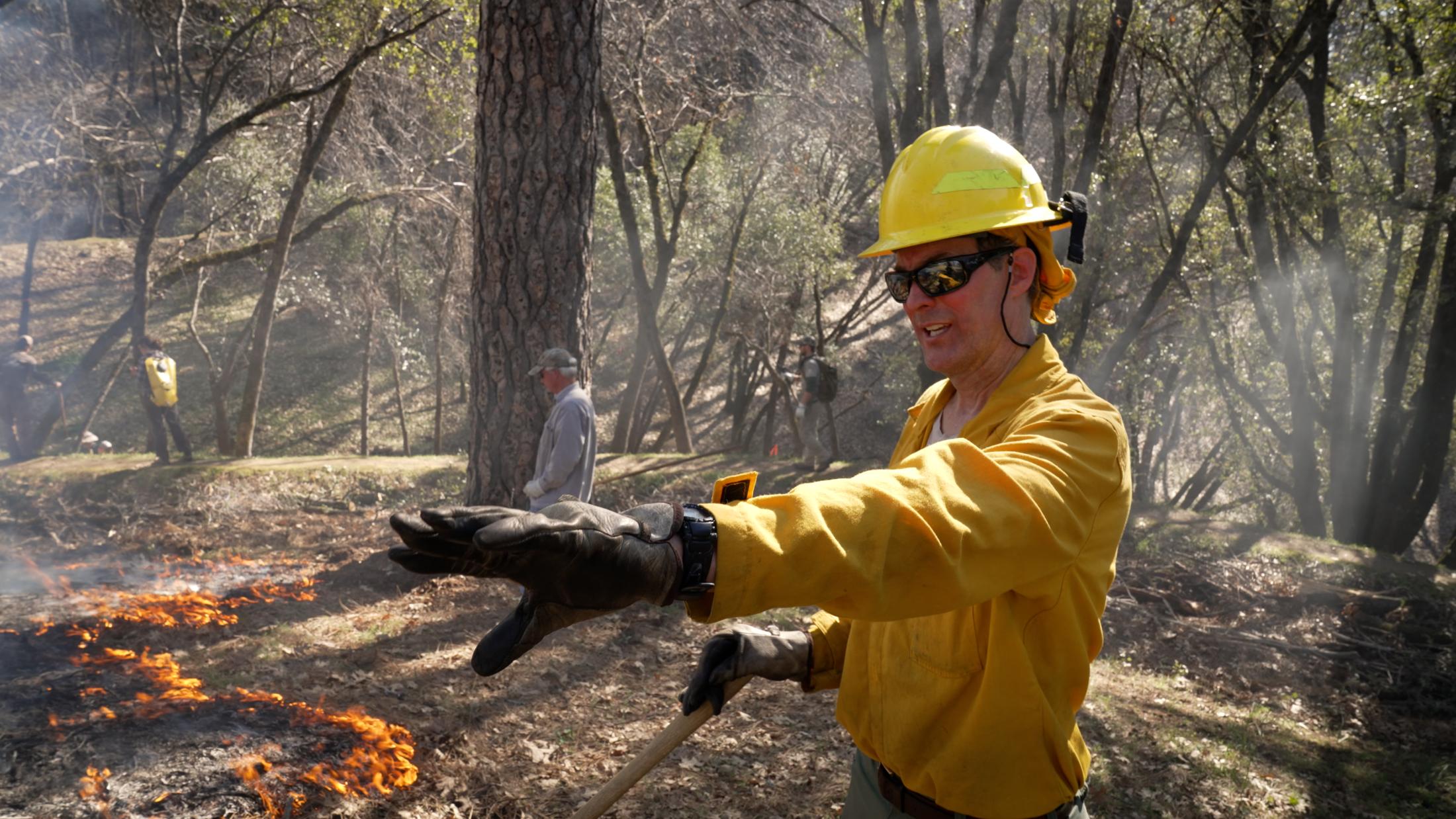 John Williams, a UC Davis project scientist, is leading a monitoring program for several prescribed burns across California. (Tim McConville/UC Davis)