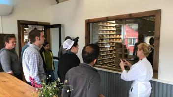 Tour of cheese facility