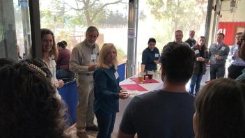 Meeting during tour