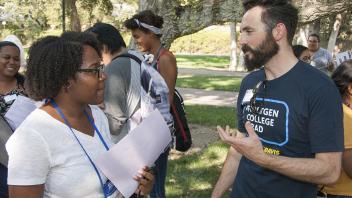 Transfer students at a UAP summer event.