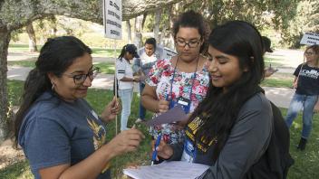Transfer students at a UAP summer event.
