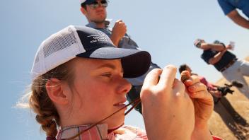 Field trips and hands-on learning are an important part of classroom teaching for this soil science class.