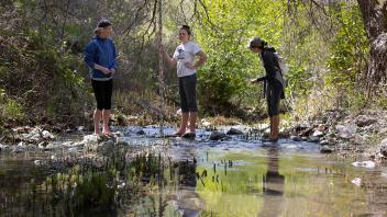 This "Water Science and Management" class visited the UC Hopland Research and Extension Center to practice different tools and methods to understand the water cycle.