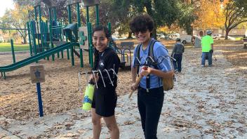 Aggie Jumpstart students volunteer.