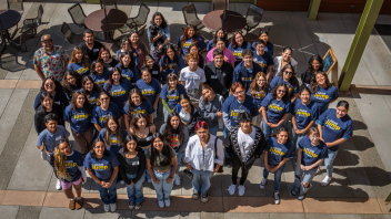 Students at the Aggie Jumpstart kick off meeting.