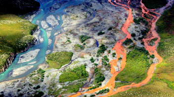 Dozens of Alaska’s rivers and streams are rusting and CA&ES environmental toxicologists worked with federal officials to document the phenomena and uncover why. The likely culprit: thawing permafrost and mineral weathering. (Ken Hill/National Park Service)