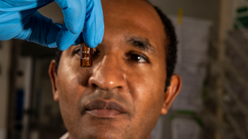 Ameer Taha, Ph.D., assistant professor in Food Science and Technology, uses mass-spectrometry-based ‘omic’ methods to quantify oxidized lipids and lipid-like environmental toxins.