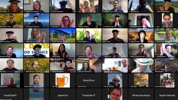 Members of the CA&ES faculty participate in a Zoom message for graduating students June 10. The COVID-19 restrictions have certainly had a big impact on the way we operate, but not on the enthusiasm and dedication of our faculty and students. We hope to send off our graduating students in the traditional manner at a commencement soon!