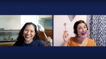 Advising went virtual this year. Lili Bynes and Co Hawes of Undergraduate Academic Programs along with several other advisors stayed connected with students through monthly emails, Zoom videos and virtual events. 