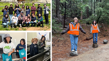 Students volunteered during spring break – they made dog beds for the Fresno Animal Shelter, fixed fences at Recovery in Deserving Equines Foundation and moved boulders off trails in Yosemite Valley. (UC Davis)