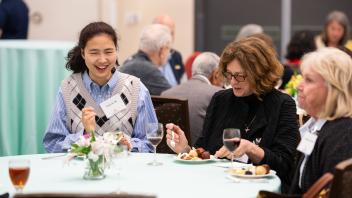 The college had a reception on April 24 celebrating students and the benefactors whose gifts made their scholarship possible. (Jael Mackendorf / UC Davis)
