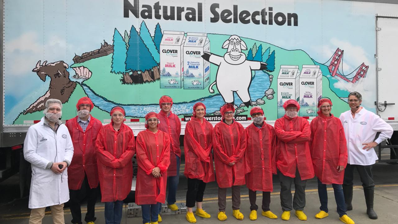 People at a tour of Clover