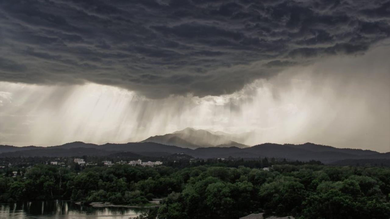 A storm releases over California. (Getty) A storm releases over California. (Getty)