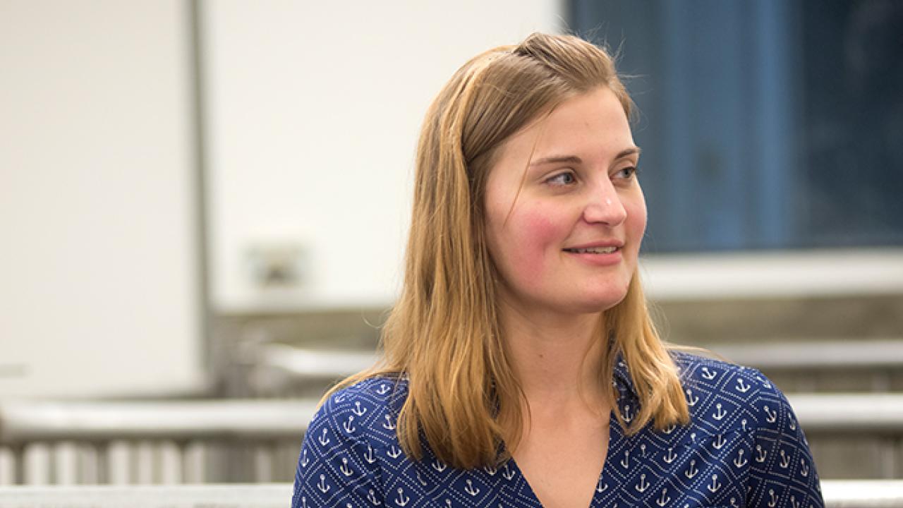 Animal Science Professor Kristina Horback (Gregory Urquiaga/UC Davis)