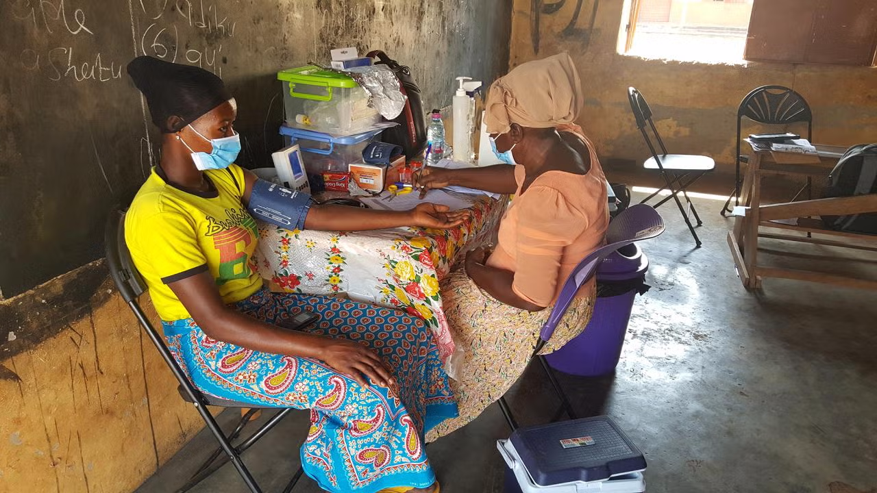 UC Davis researchers participated in a major study of the benefits of bouillon cubes fortified with micronutrients for health of mothers and children in West Africa. The work has led the Nigerian government to introduce new food standards for bouillon cube fortification. Here, medical workers collect data from participants in the study in Ghana. Credit: Ahmed D. Fuseini, University of Ghana.