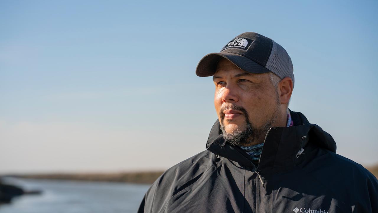 UC Davis fish ecologist Levi Lewis studies threatened ecosystems, including wetlands, rivers, seagrass beds and coral reefs. (Alysha Beck/UC Davis)