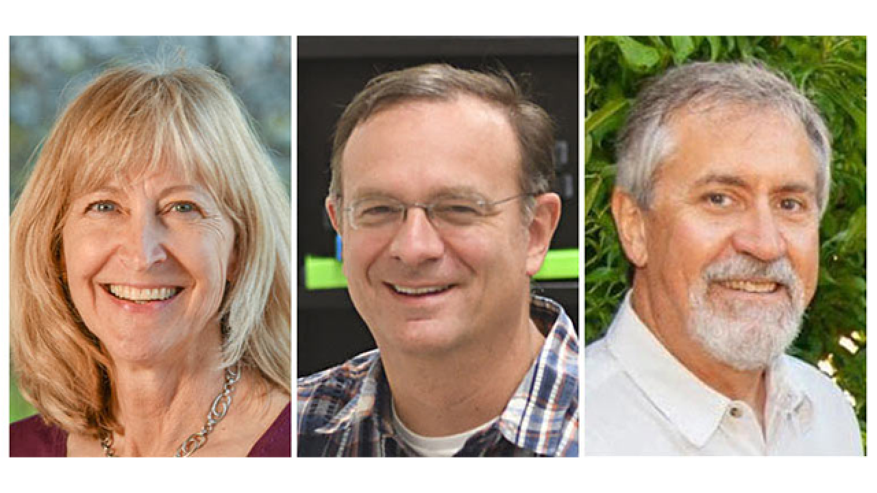 From left: Professors Anita Oberbauer, Jason Bond and Ron Tjeerdema