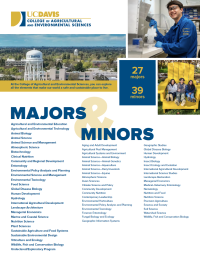 The cover of the 2024 Majors and Minor brochure.