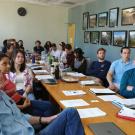 The Blum Center hosted a seminar with newly appointed fellows during spring quarter to prepare them for their work abroad. Fellows heard from past grant recipients and experts about the challenges and highlights of working in a developing country.