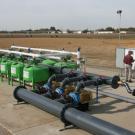 The new irrigation system provide 3,000 gallons of water a minute at 50 psi pressure.