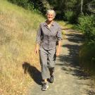 Professor Susan Harrison on a field trip last week along the Central Coast.