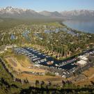 The Tahoe Keys community, built in the 1960s, illustrates the challenge of balancing the natural and human environments at Lake Tahoe. (Brant Allen/UC Davis)