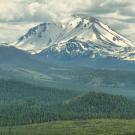 Lassen Peak, also known as Mount Lassen, at Lassen Volcanic National Park, California. It is the southernmost active volcano in the Cascade Range. (Getty)