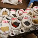 Seeds of traditional African crops for sale at a market outside Nairobi, Kenya. (Allen Van Deynze/UC Davis)