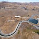 View of a reservoir and water plant 