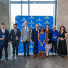 Dean Helene Dillard with this year’s Award of Distinction honorees during a ceremony to recognize their lasting impact on the college. Photo by: Leroy Yau, UC Davis
