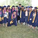 Jim Fadel with UC Davis graduates.