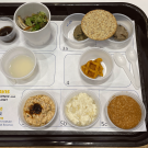 Tray with all the food samples, photo by: Jaime Wilson, Robert Mondavi Institute 