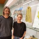 Brett Milligan and Emily Schlickman, professors of landscape architecture and environmental design, at the Manetti Shrem Museum at UC Davis.