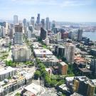 A big city skyline.