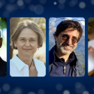 A collage of photos of Ermias Kebreab, Nicole Rabaud, Ph.D., Jonathan K. London and Timothy J. McNeil. 