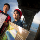 Garfield Kwan and Dana Song. (Courtesy Erik Jepsen/UC San Diego)