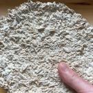 A mycelium/biomass composite structure grown by the La Saponara lab from a commercial kit. With the right materials and growing process, mycelium composites might be a compostable alternative to plastics and a filter to remove toxic residues from water. Photo courtesy of Valeria La Saponara.