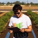 Cristian Silva, fourth-year Ph.D. candidate in the Blanco Lab at UC Davis, helped lead the study that identified the gene pectate lyase as an important susceptibility factor in the fungal infections of ripe tomatoes.